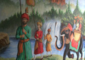 Indian Restaurant Mural Painting Montreal Quebec